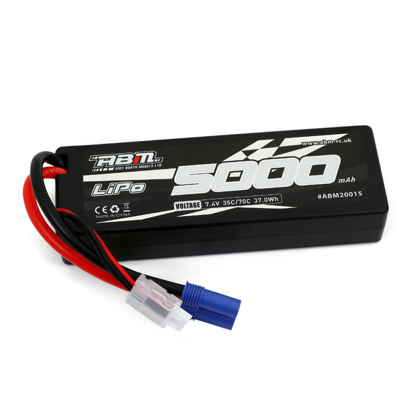 ABM 5000mAh 2S 7.4V 70C Lipo Battery with EC5 connector