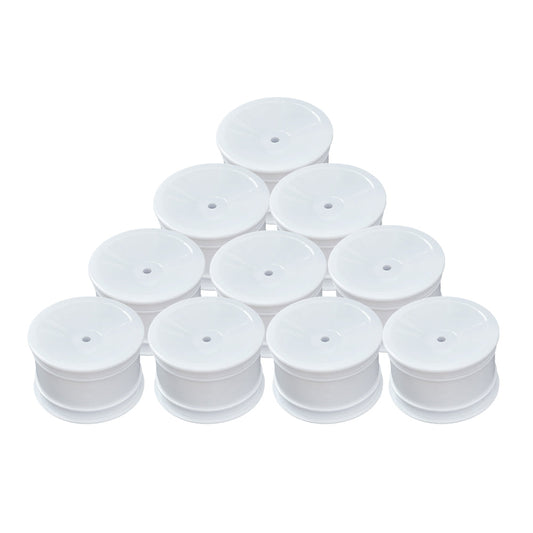 ABM40004 Rear Wheel for 1/10th Off Road 2wd -White (10 pcs)