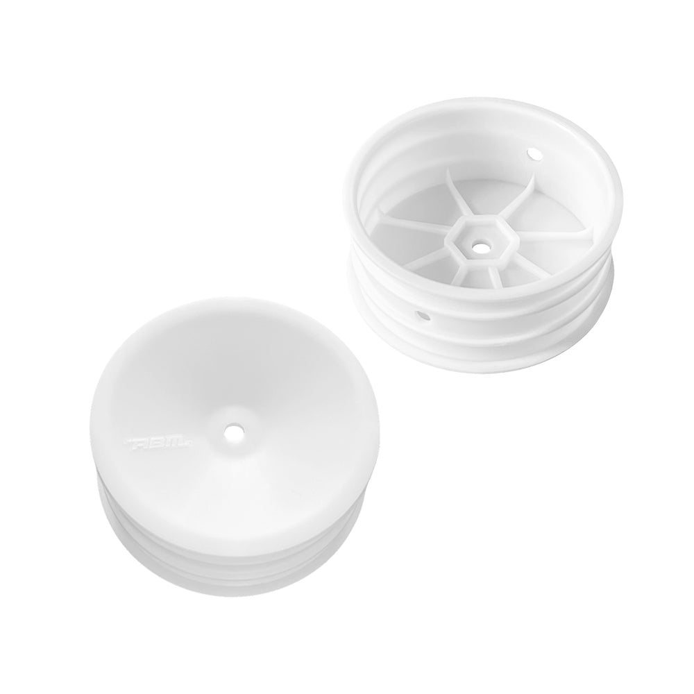ABM40005 Front Wheel WIDE for 1/10th Off Road 2wd -White (2pcs)