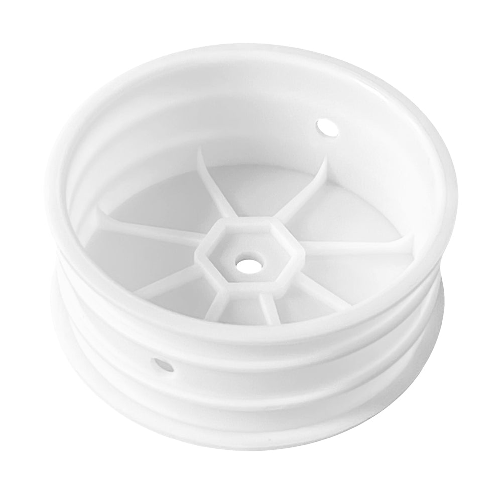 ABM40005 Front Wheel WIDE for 1/10th Off Road 2wd -White (2pcs)