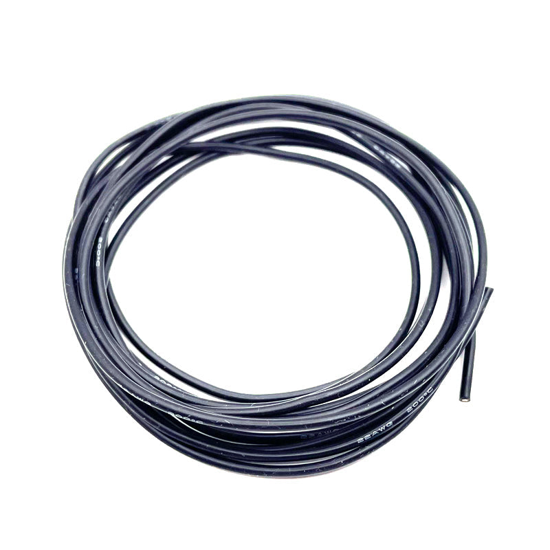 ABM 22awg SUPER FLEX BLACK SILICONE WIRE 2 metre