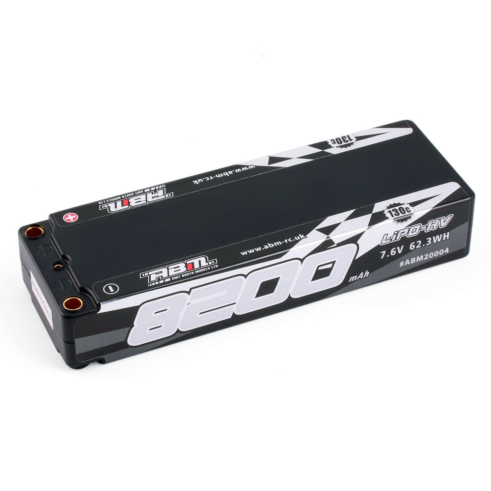ABM 8200 Stick 7.6V Lipo-HV 130c 5mm Connectors