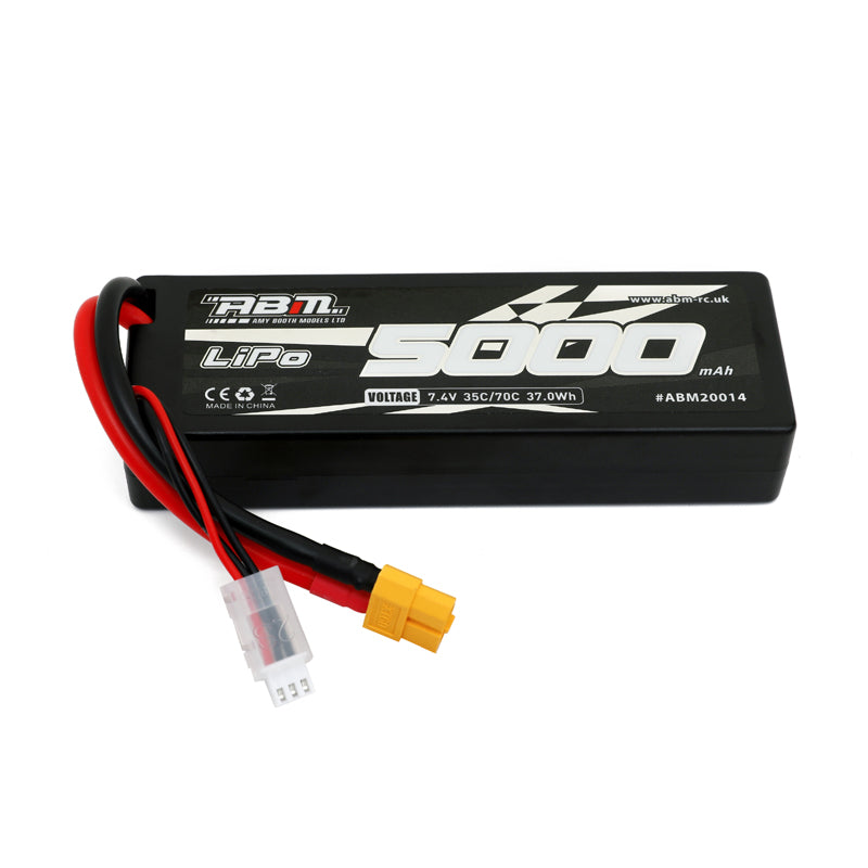 ABM 5000mAh 2S 7.4V 70C Lipo battery with XT60 connector