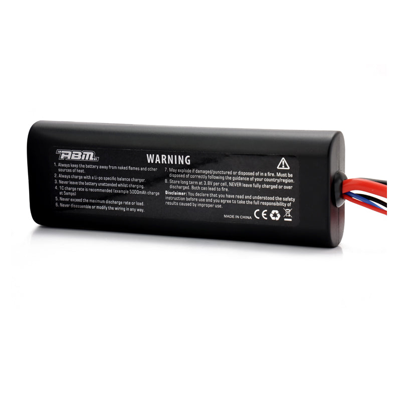 ABM 4000mAh 2S 7.4V 60C rounded case Lipo Tamiya connector