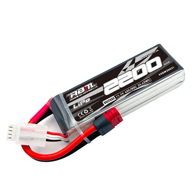 ABM 2200mah Lipo 3S 11.1v 40C T/Deans Connector