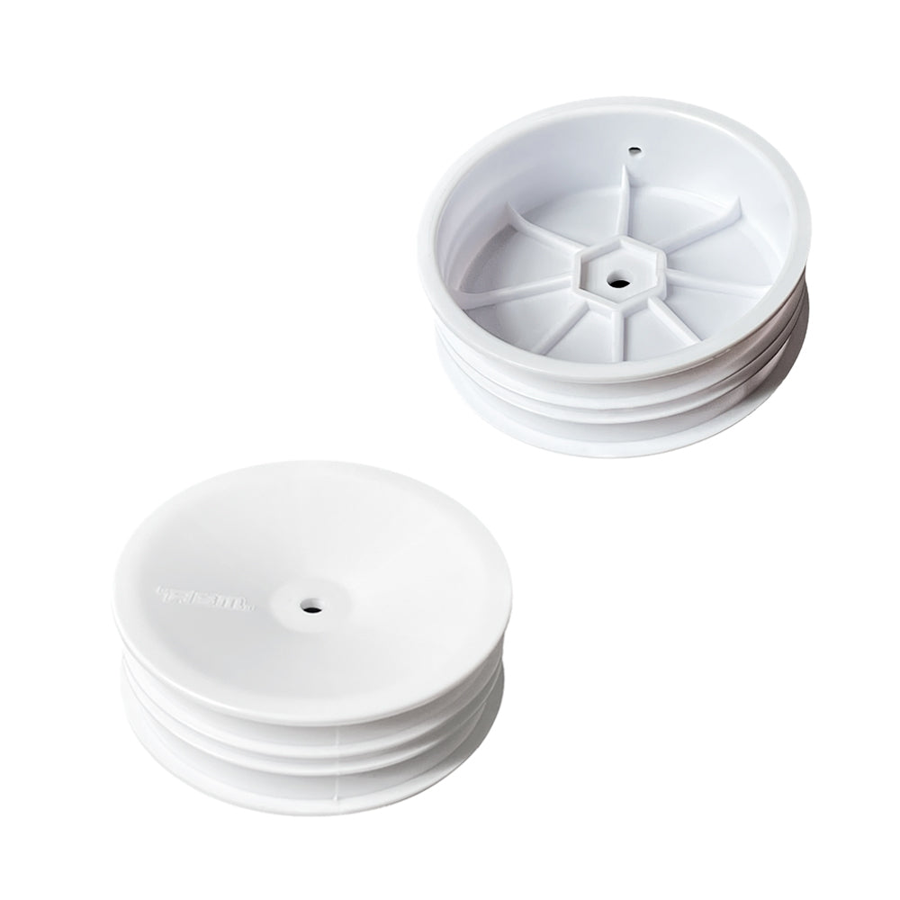 ABM40001 Front Wheel for 1/10th Off Road 2wd -White (2pcs)