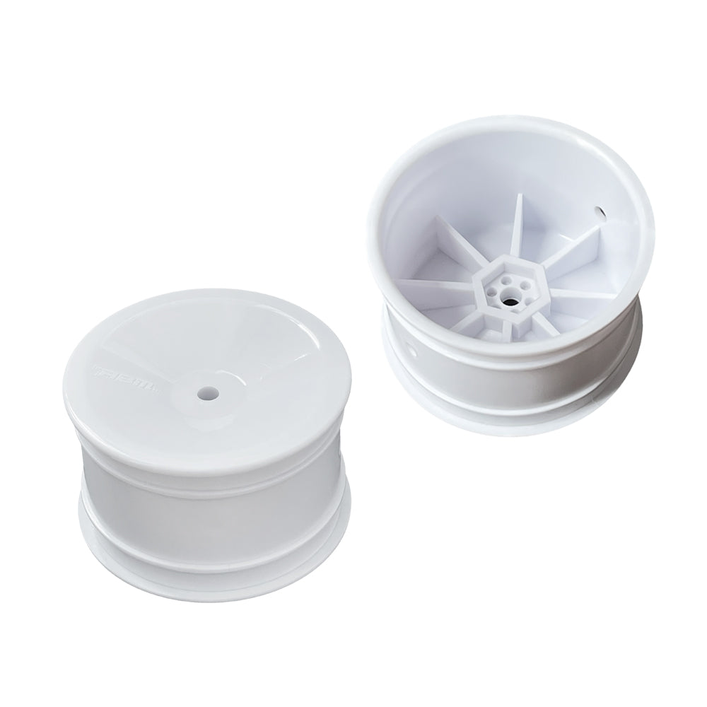 ABM40002 Rear Wheel for 1/10th Off Road 2wd-4wd -White (2pcs)