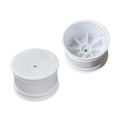 ABM40002 Rear Wheel for 1/10th Off Road 2wd-4wd -White (2pcs)