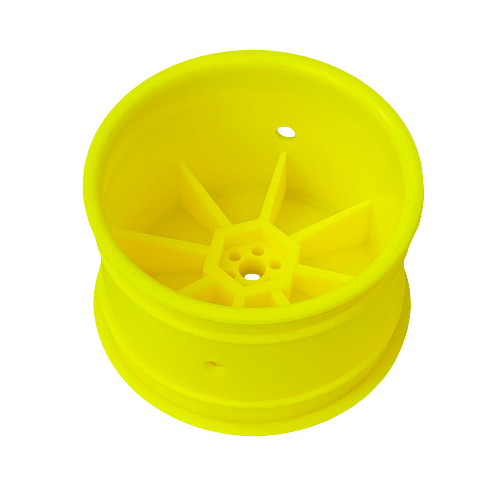 ABM40002-Y Rear Wheel for 1/10th Off Road 2wd-4wd -Yellow (2pcs)