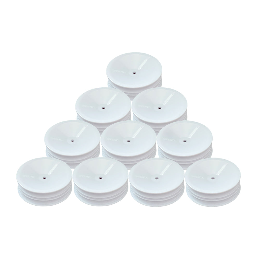 ABM40003 Front Wheel for 1/10th Off Road 2wd -White (10 pcs)