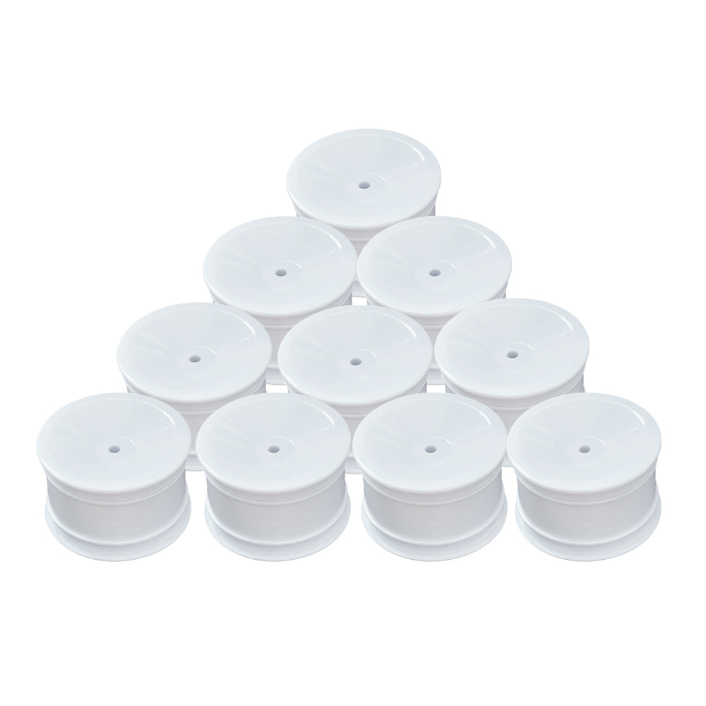 ABM40004 Rear Wheel for 1/10th Off Road 2wd -White (10 pcs)