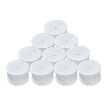 ABM40004 Rear Wheel for 1/10th Off Road 2wd -White (10 pcs)