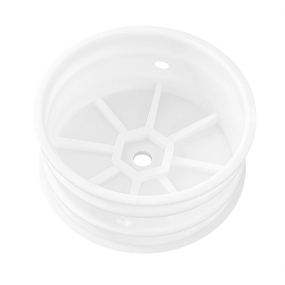ABM40007 Front Wheel for 1/10th Off Road 4wd -White (2pcs)