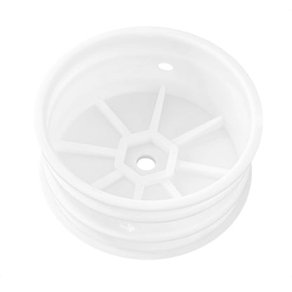 ABM40007 Front Wheel for 1/10th Off Road 4wd -White (2pcs)