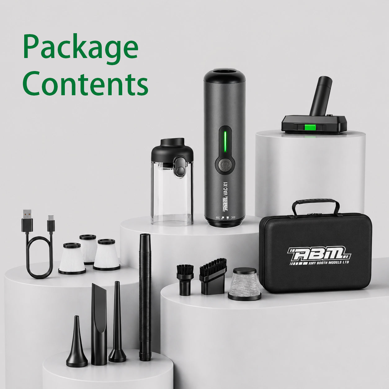 ABM VAC-X1 Brushless Vacuum Blower, Ideal For Home and Car.
