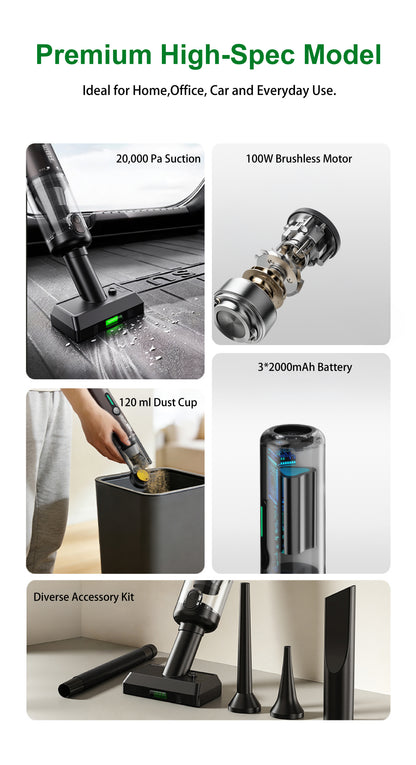 ABM VAC-X1 Brushless Vacuum Blower, Ideal For Home and Car.