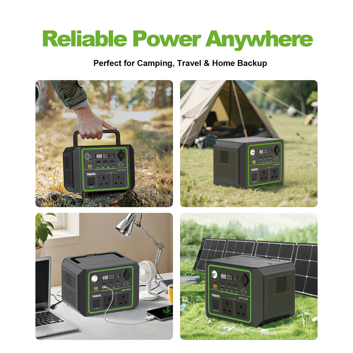 ABM90003 Portable Power Station 600w - 336wh LiFePO4