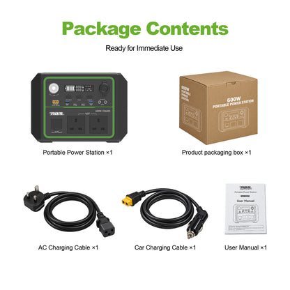 ABM90003 Portable Power Station 600w - 336wh LiFePO4