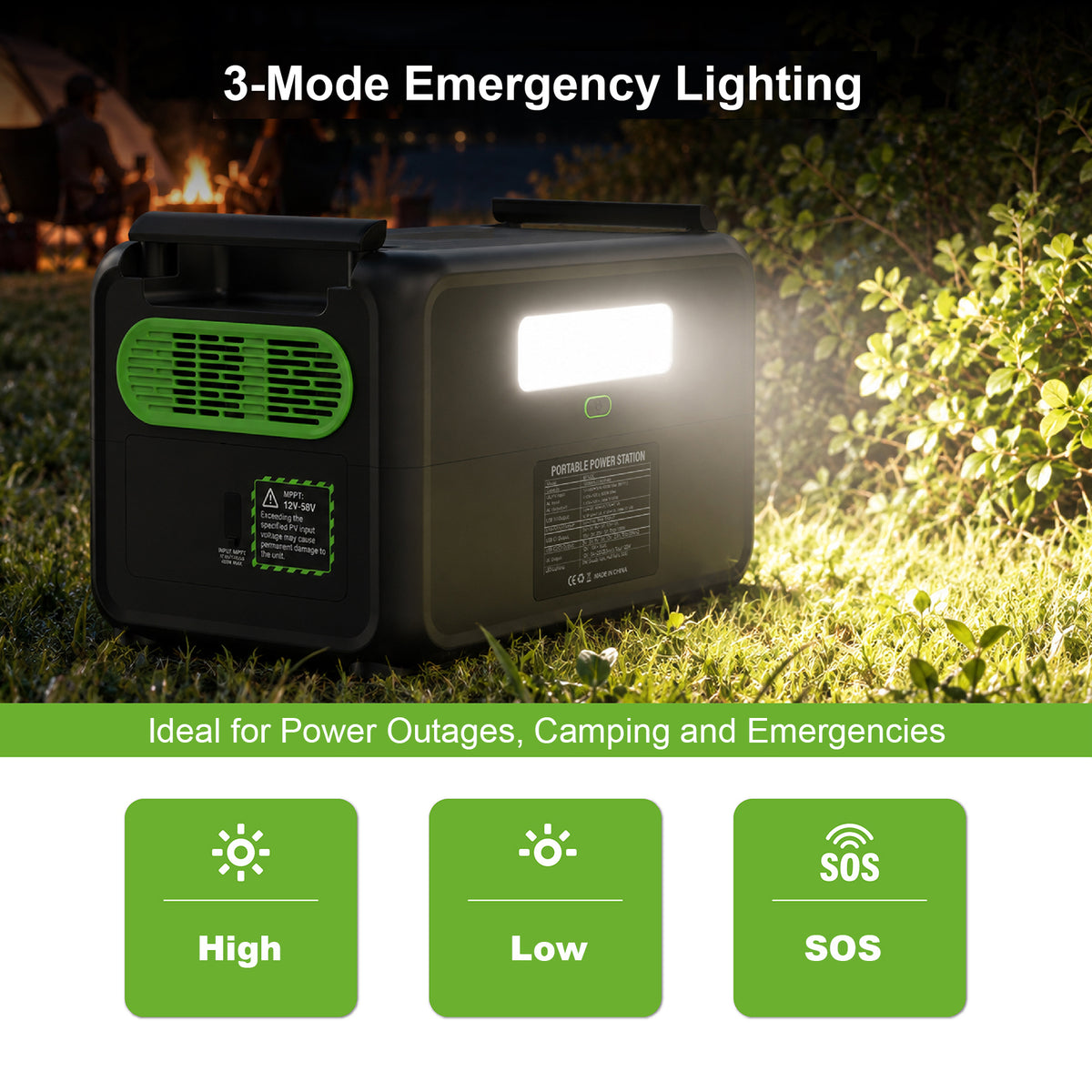 ABM90004 Portable Power Station 1200w - 1008wh LiFePO4