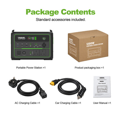 ABM90004 Portable Power Station 1200w - 1008wh LiFePO4