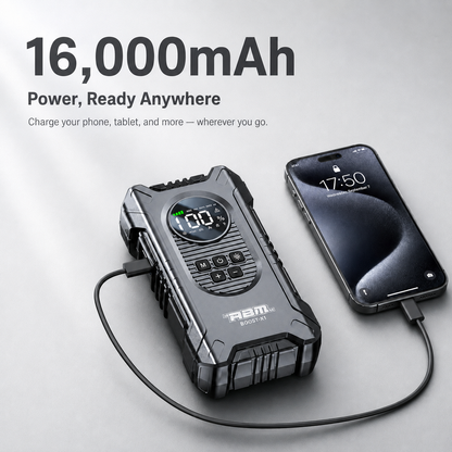 ABM BOOST-X1 Multifunctional Jump Starter & Tyre Inflator