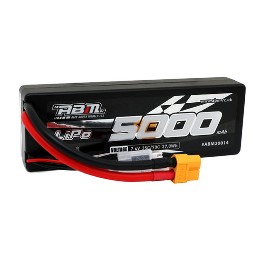 ABM 5000mAh 2S 7.4V 70C Lipo battery with XT60 connector