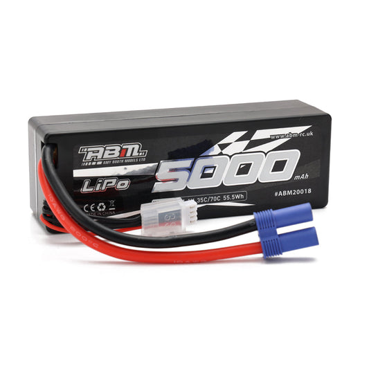 ABM 5000mAh 3S 11.1V 70C Lipo battery with EC5 connector