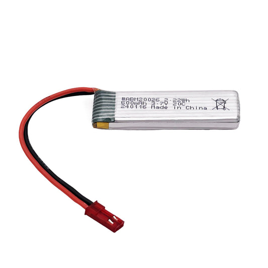 ABM 600mah 1S 3.7V Lipo 20c JST Connector PCM