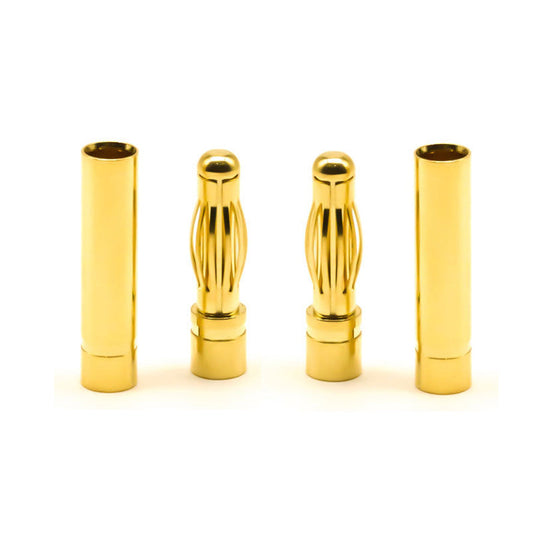 ABM 4.0mm Gold Connectors (2 pair m+f)