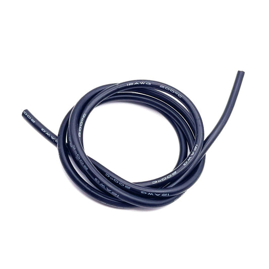 ABM 12awg SUPER FLEX BLACK SILICONE WIRE 1 metre