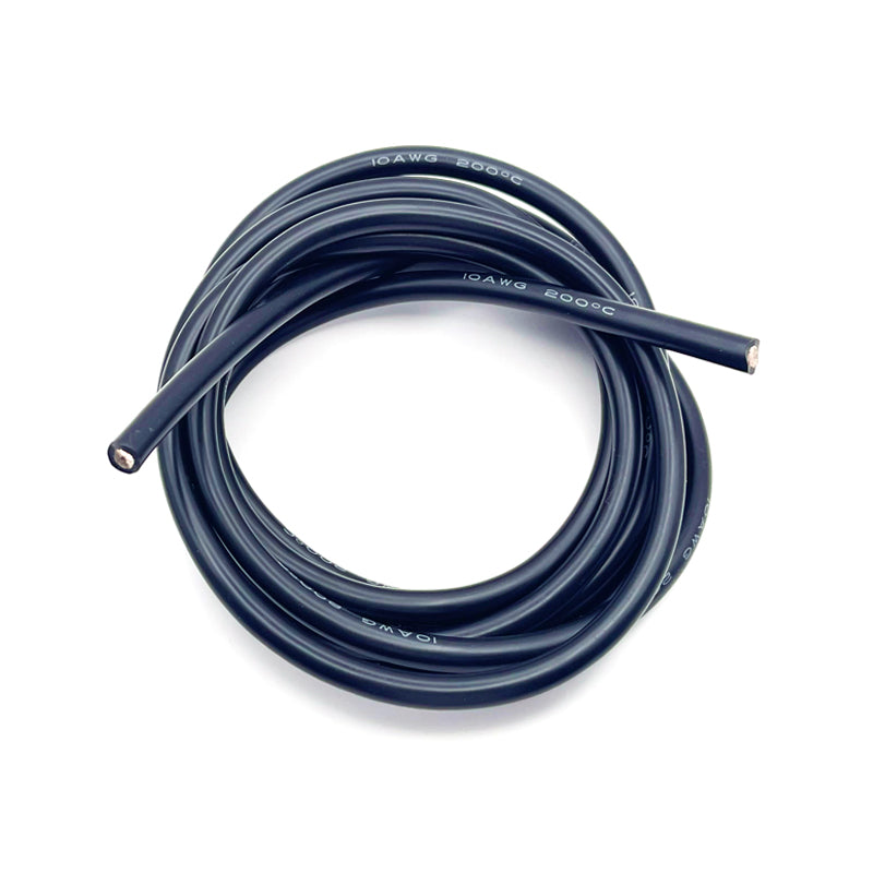 ABM 10awg SUPER FLEX BLACK SILICONE WIRE 2 metre
