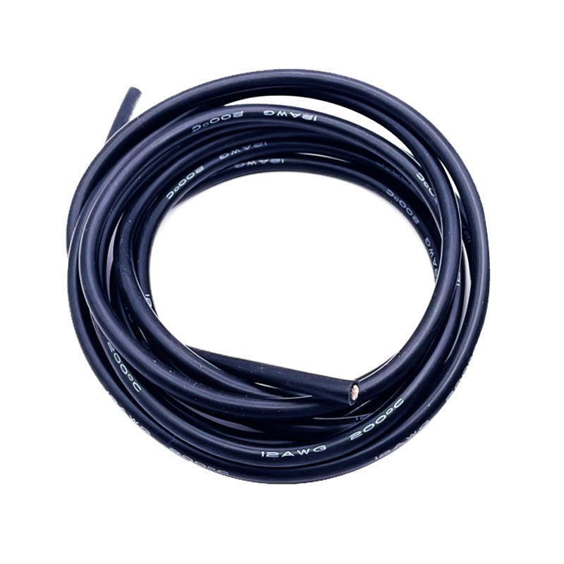 ABM 12awg SUPER FLEX BLACK SILICONE WIRE 2 metre